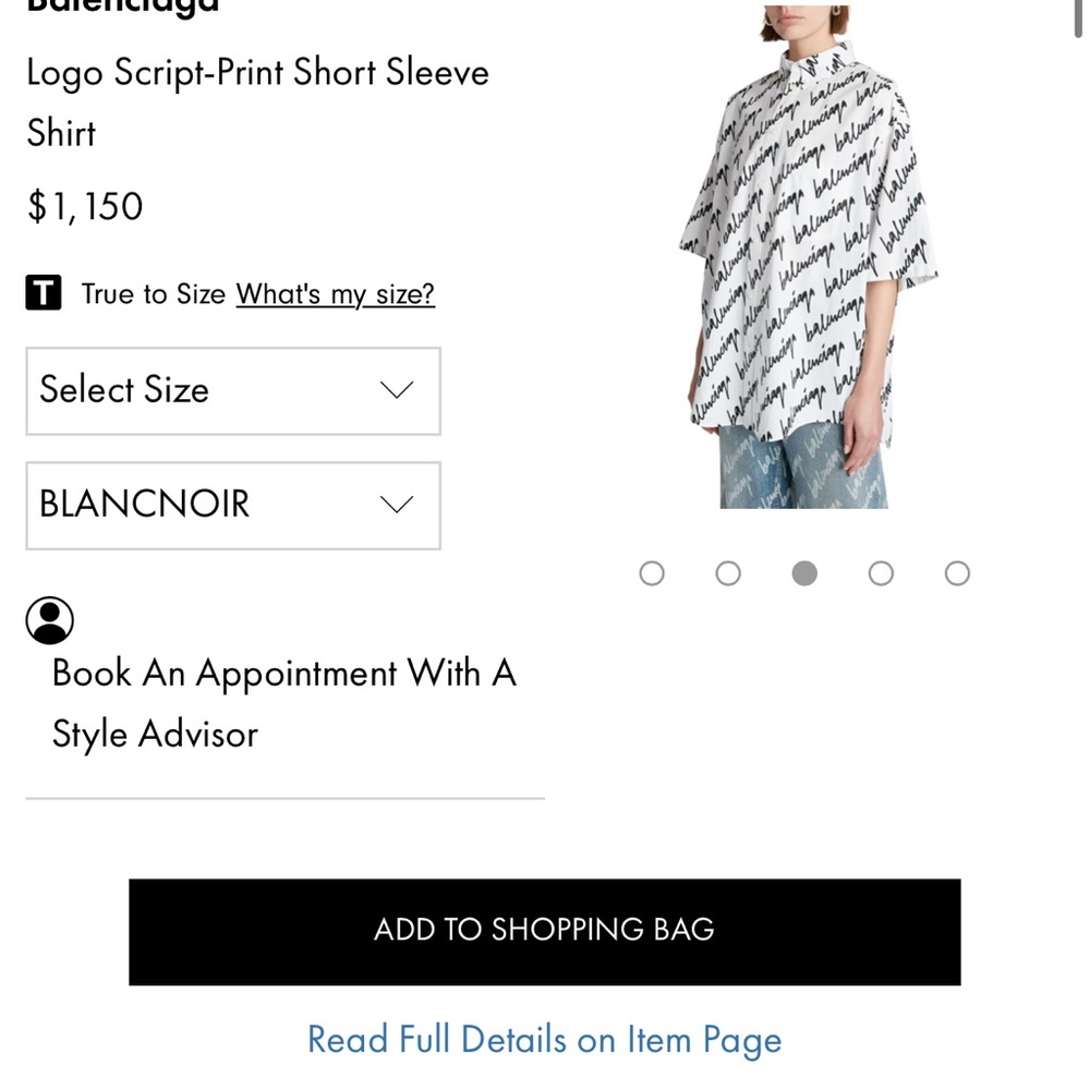 BALENCIAGA unisex shirt